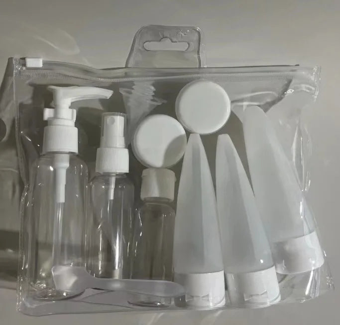 11-Pack Refillable Travel Bottle Set - 120ml (4.06 oz) & 60ml (2.03 oz) Spray, Squeeze & Tube Bottles for Perfume, Lotion & Shampoo