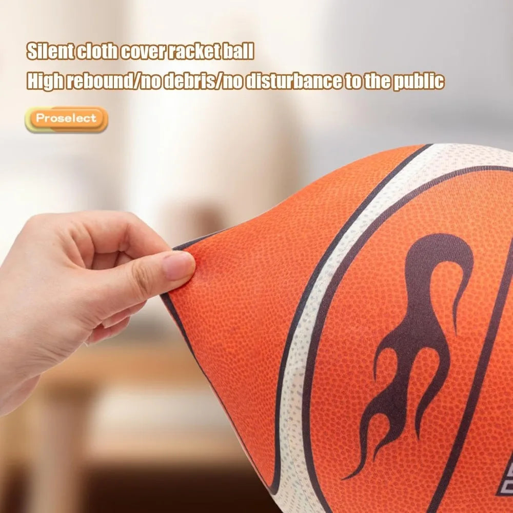 Silent Indoor Basketball — Low-Noise Sponge Training Ball Size 7