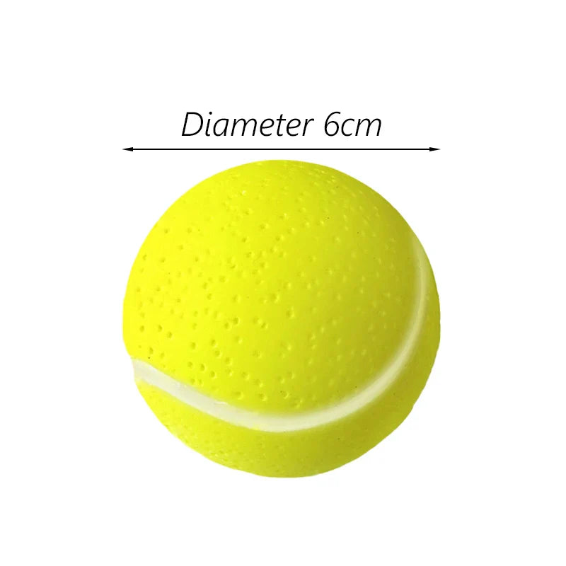 1-Pack Squeaky Dog Ball Toy 6 cm (2.36 in) Rubber Chew Toy for Small Dogs and Puppies