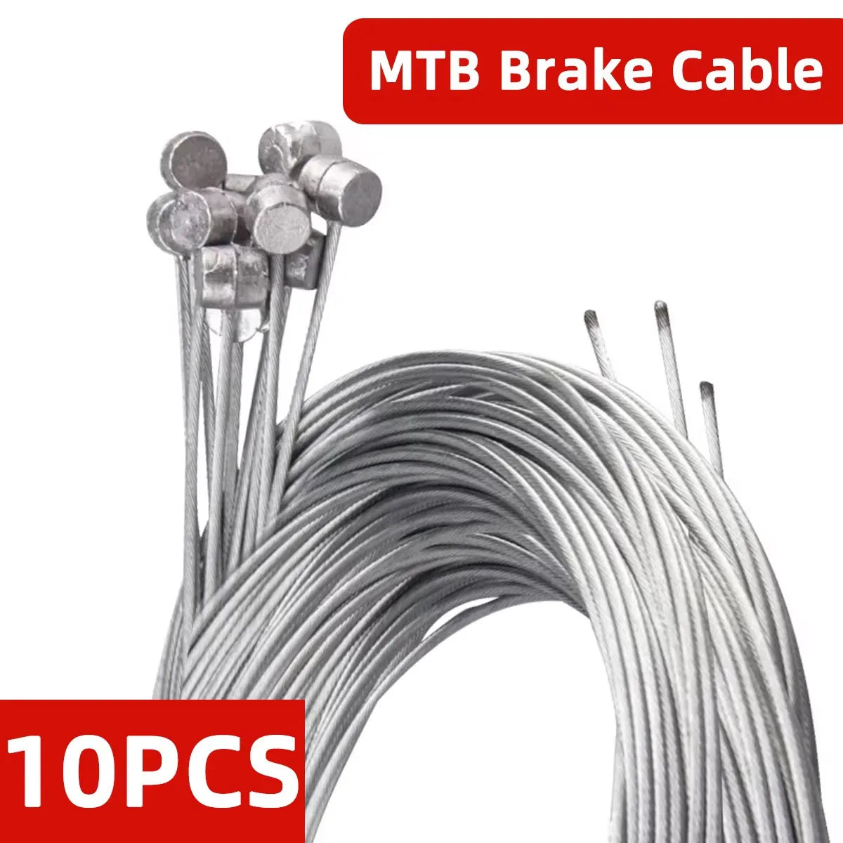 1/5/10PCS 2M MTB Bicycle Brake Line Bicycle Speed Line Fixed Gear Shifter Gear Brake Cable Set Core Inner Wire for MTB Road Bike