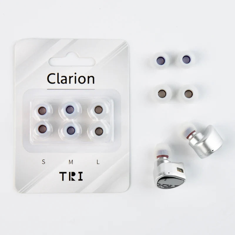 Silicone Earphone Eartips 3 Pairs S/M/L – Replacement Earbud Tips for IEMs & Wired Headsets