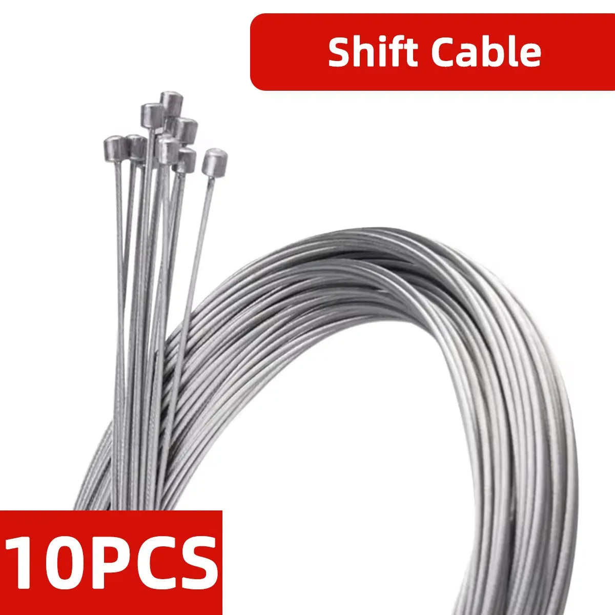 1/5/10PCS 2M MTB Bicycle Brake Line Bicycle Speed Line Fixed Gear Shifter Gear Brake Cable Set Core Inner Wire for MTB Road Bike