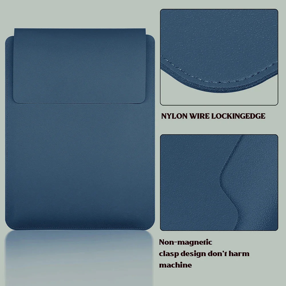 PU Laptop Sleeve 11–16 Inch — Slim Protective Notebook Case
