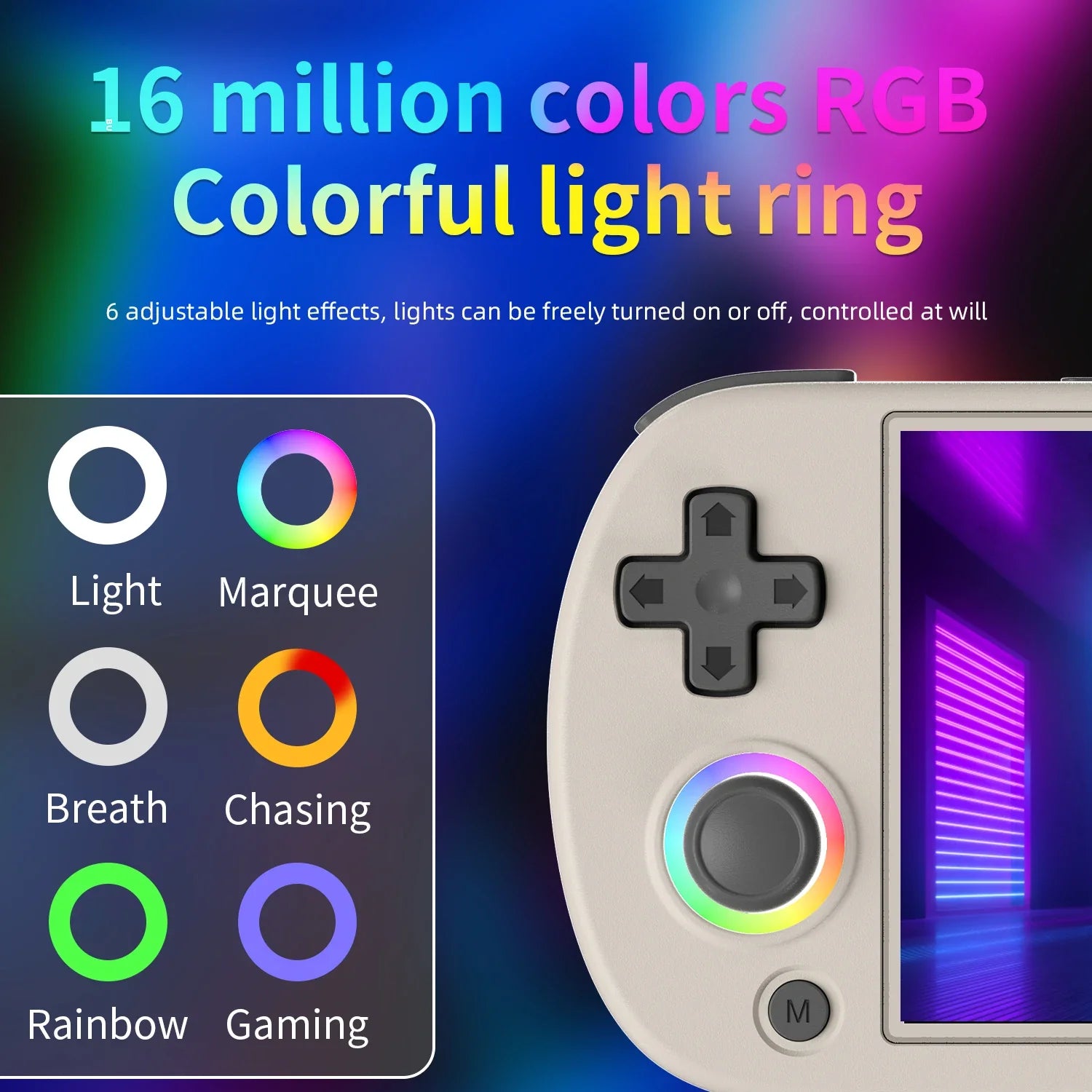 4.0-inch (10.2 cm) IPS Retro Handheld Game Console – Linux 64-bit, 64GB, 3200mAh Battery, 5000+ Games, HDMI & Bluetooth