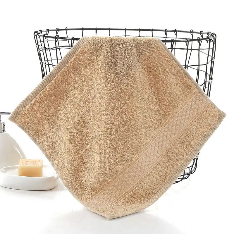 100% Cotton Face Towel 34 x 34 cm (13.4 x 13.4 in) Soft Square Washcloth for Kids & Adults Absorbent Facial Hand Towel