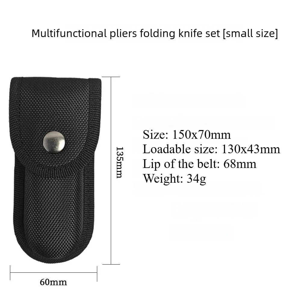 EDC Tactical Nylon Oxford Folding Knife Sheath Pouch – Small & Large