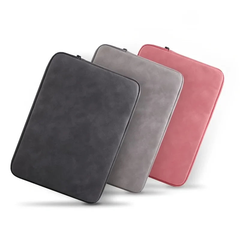 PU Leather Laptop Sleeve 11–15 Inch — Slim Protective Case