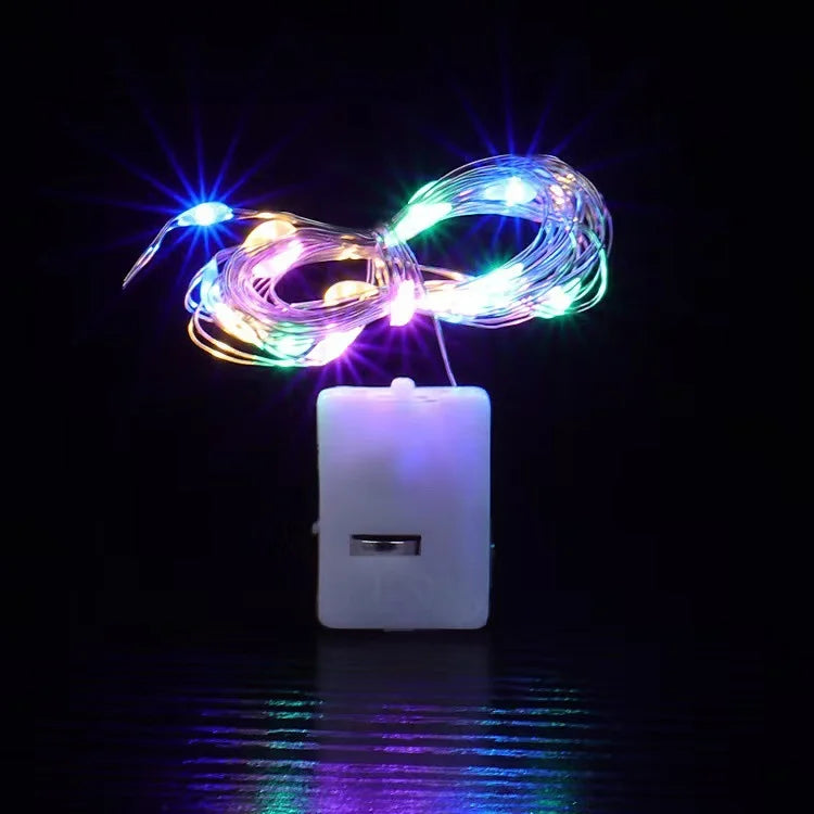1/5/10-Pack Warm White LED Fairy String Lights - Button Battery Garland for Home, Bedroom, Garden, Wedding & Christmas