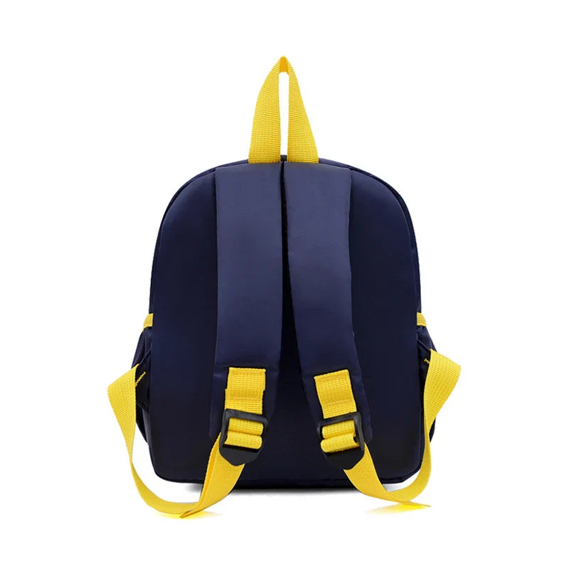 Cute Cartoon Dinosaur Kids Backpack - Adjustable Nylon Kindergarten School Bag for Boys & Girls