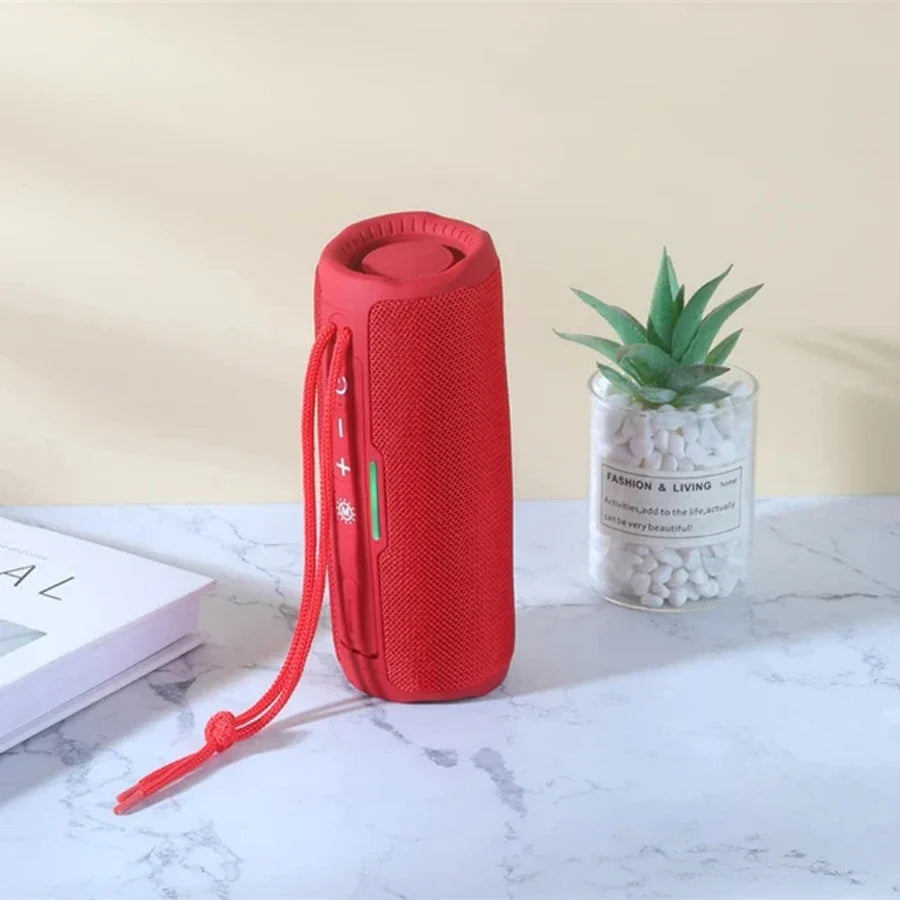 10W Portable Bluetooth Speaker — IPX5 Waterproof, FM Radio, TWS, USB/TF Card, 1200mAh Battery