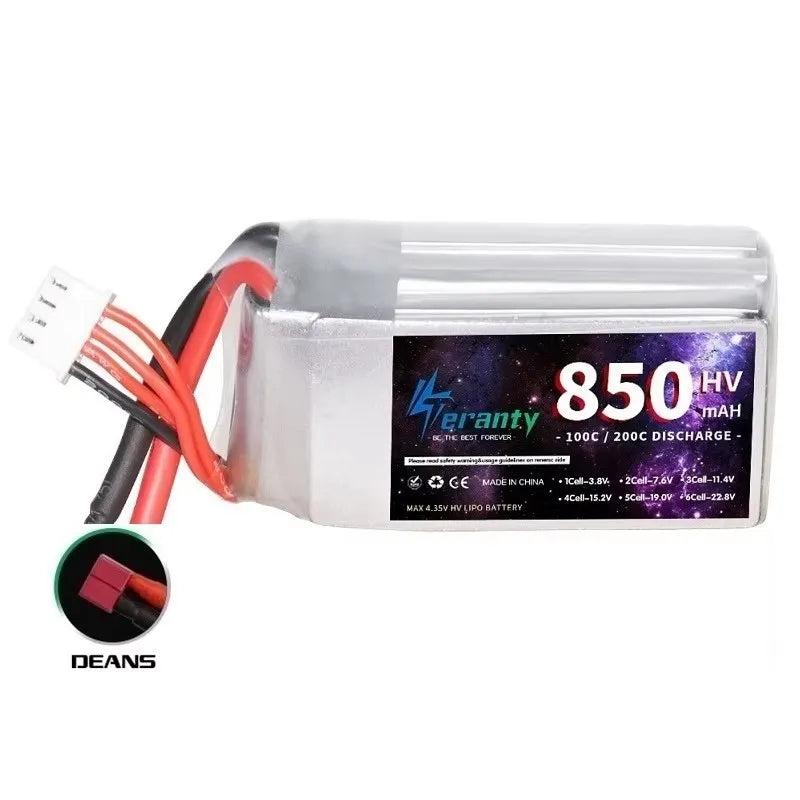 1/2/3PCS TERANTY 3S 11.4V Lipo Battery 850mAh 100C HV With XT30 T XT60 Plug For RC FPV Drone Quadcopter Helicopter Airplane