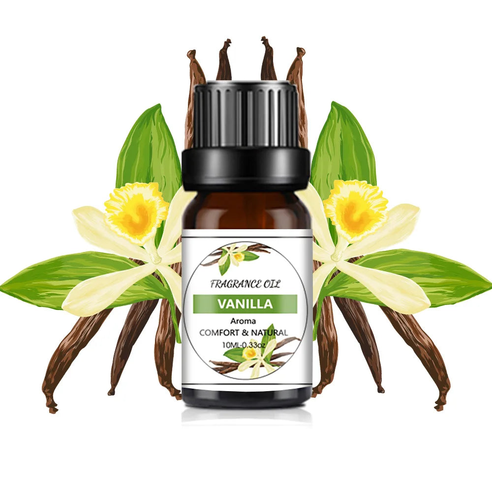 10ml (0.34 fl oz) Organic Essential Oil, 33 Scents Aromatherapy Fragrance Oil for Diffuser, Candle & Soap Making, Sleep