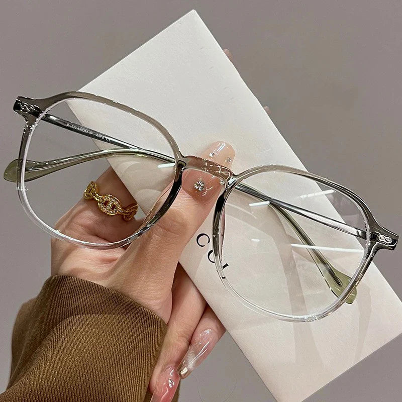 Women's Fashionable Reading Glasses Super Light and Versatile Anti-blue Light Glasses for Middle-aged and Elderly