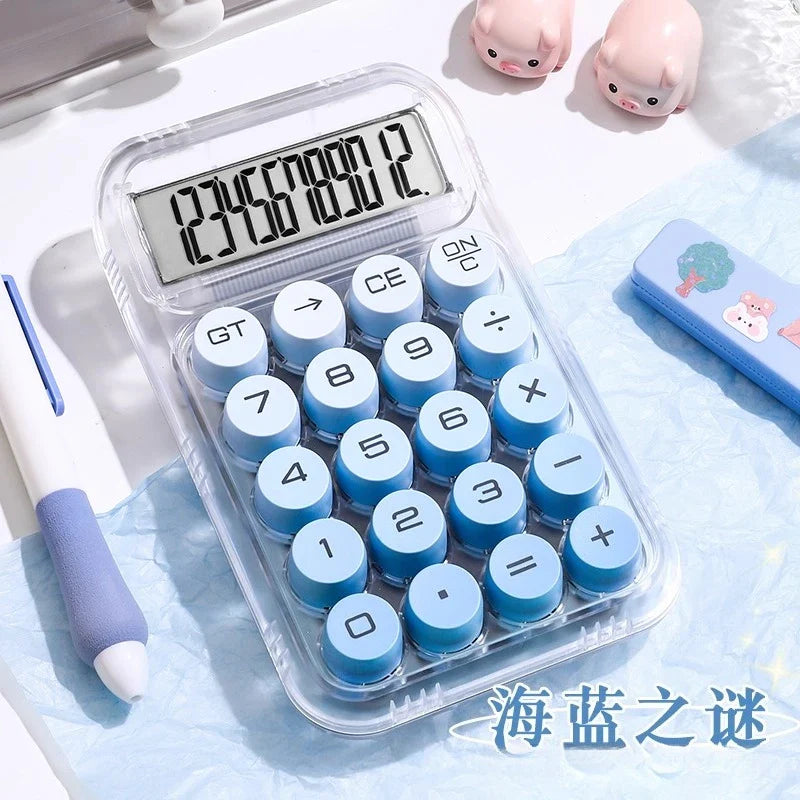 12-Digit Scientific Calculator with Mechanical Buttons for Students, Financial & Office Use