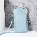 Solid Color Minimalist Shoulder Crossbody Phone Bag – Women's Card & Driver's License Wallet