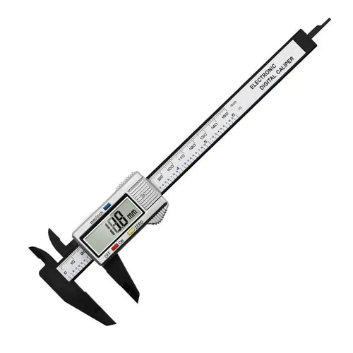 0-150mm (0-6 in) Digital Caliper – High-Strength Plastic Electronic Measuring Tool for Students, Woodworking & Home
