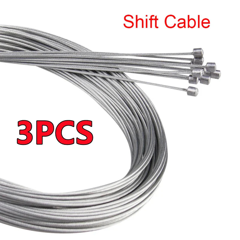 10/5/3/1PC 2M MTB Bicycle Brake Line Bicycle Speed Line Fixed Gear Shifter Gear Brake Cable Set Core Inner Wire MTB Road Bike