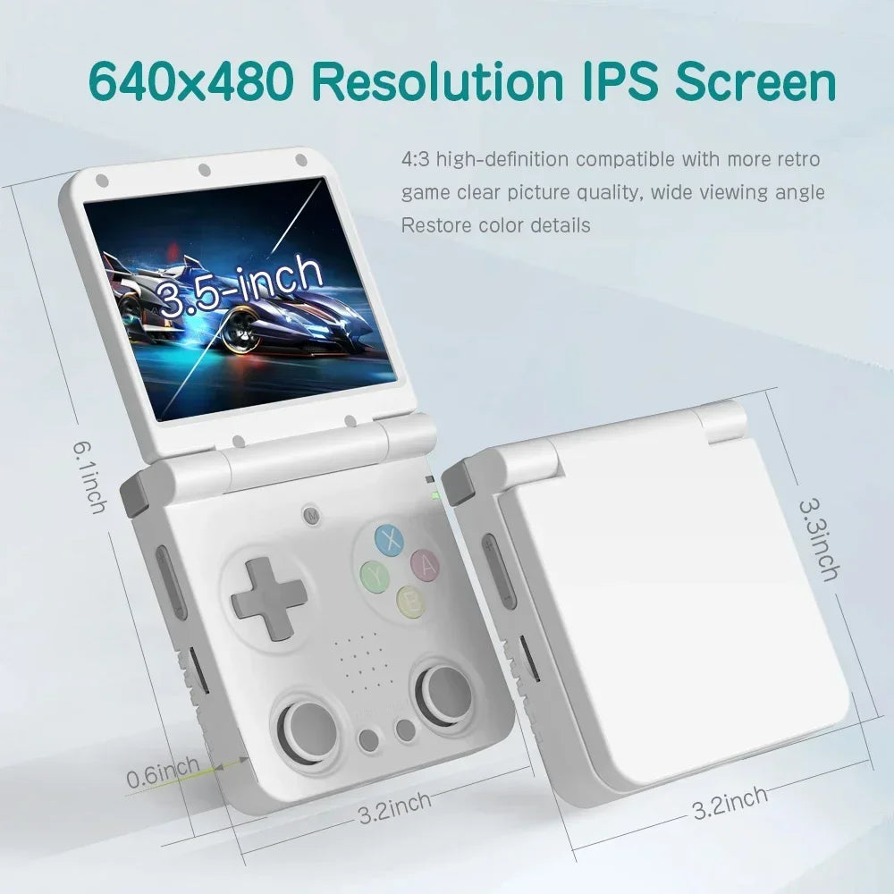 3.5-inch (8.9 cm) IPS Retro Handheld Game Console - Linux OS, 5000+ Games, Mini HDMI, 3000mAh Battery