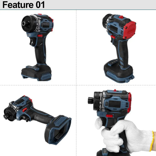 1/4 in (6.35 mm) Brushless Cordless Electric Screwdriver — 21+1 Torque, Two-Speed 0-4000 RPM, 18V Battery Compatible (Battery Not Included)