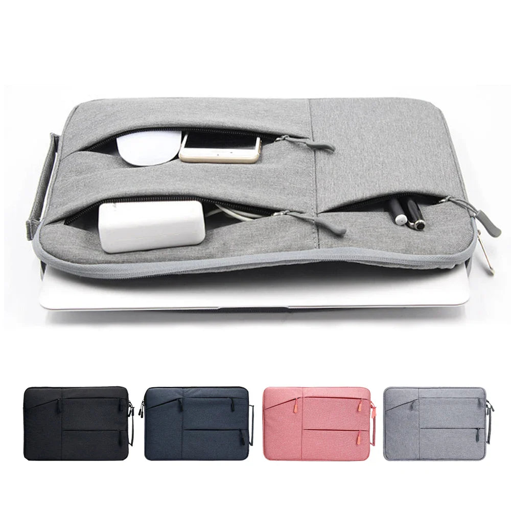 Canvas Laptop Sleeve 11–16 Inch — Slim Zippered Notebook Case