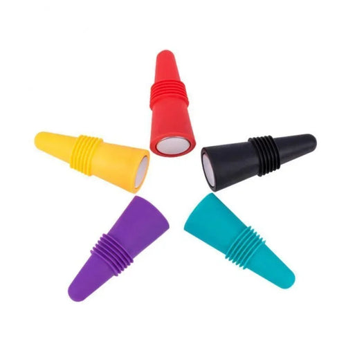 1-Pack Reusable Silicone Wine Bottle Stopper – Leak-Proof Champagne & Beverage Sealer