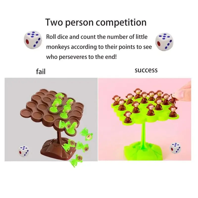 Montessori Monkey Balance Scale Toy - Balancing Tree Counting Game for Kids
