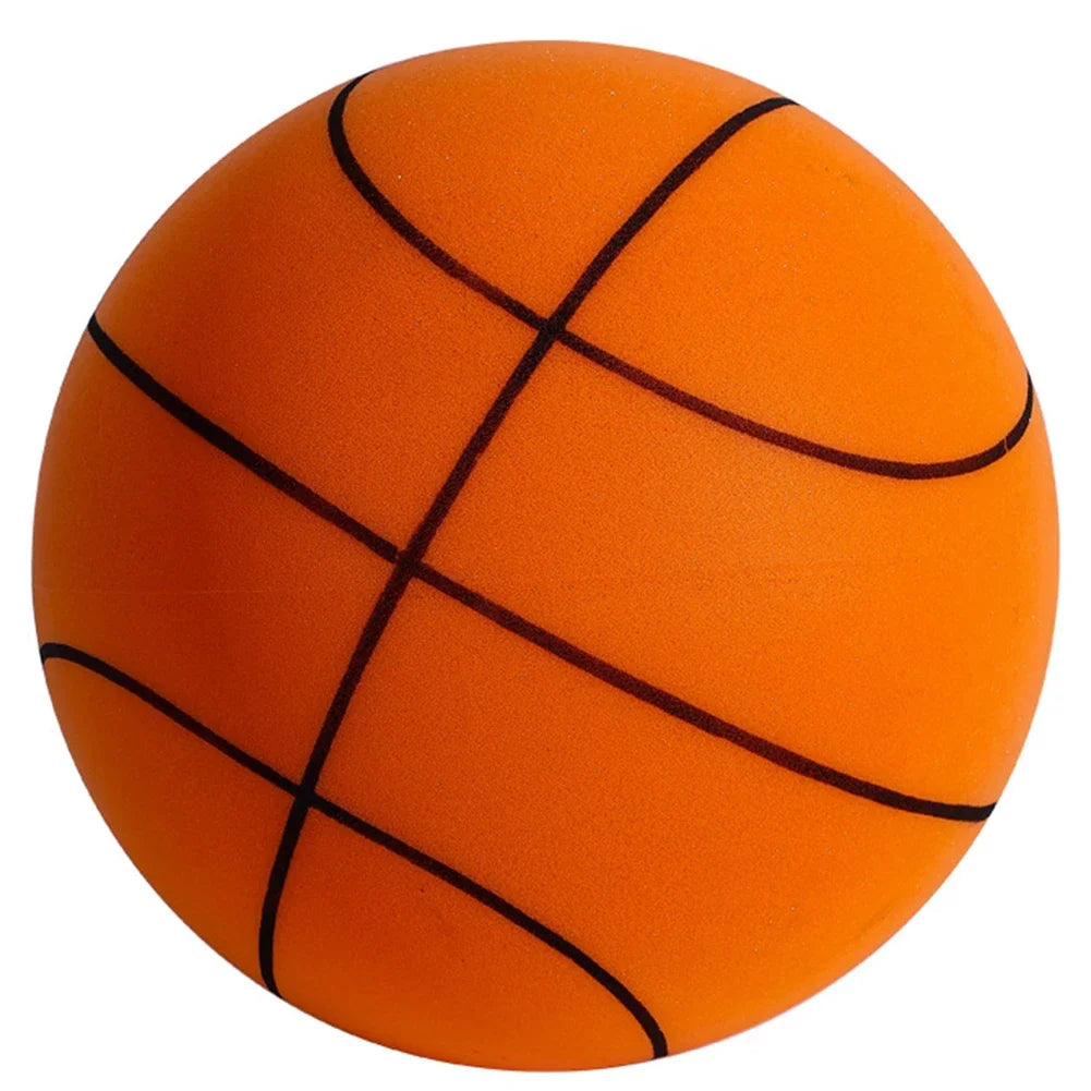 Silent Foam Basketball for Kids — Squeezable Indoor Bounce Ball