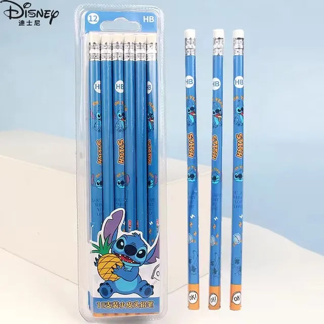 12-Pack Cartoon Character Pencil Set – HB & Colored Pencils for Kids, School Supplies & Birthday Gift