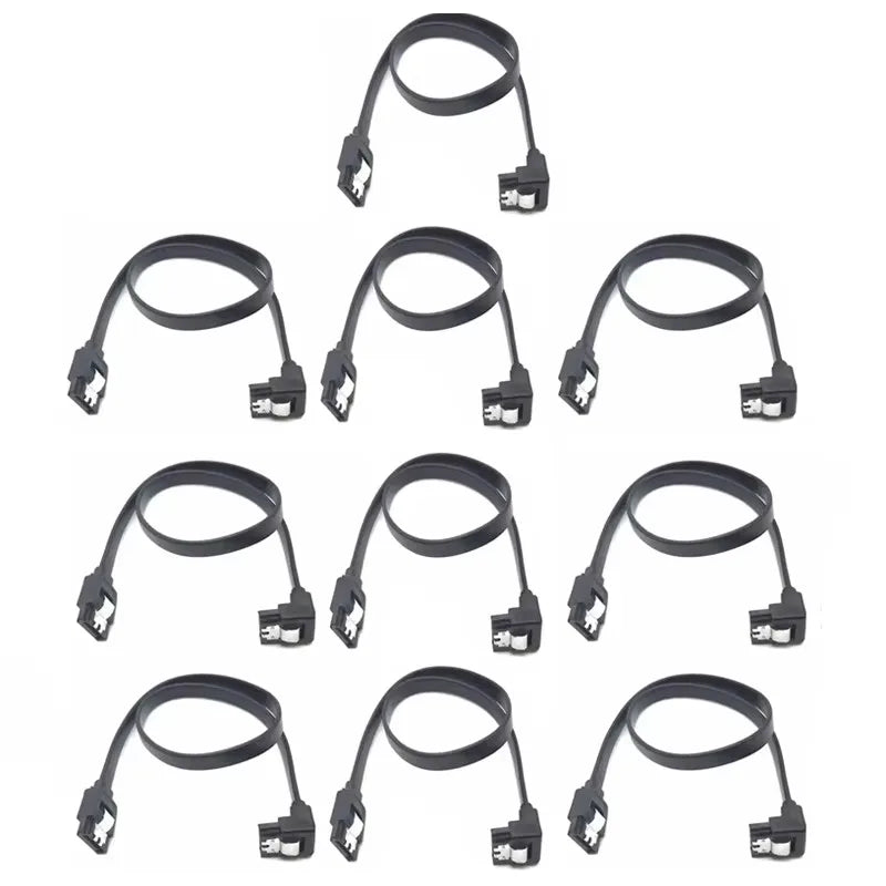 1-10PCS 50CM SATA 3.0 Data Cable High-speed Sata III Cable Adapter Connection Converter For SATA HDD SSD CD Drive Writer Desktop