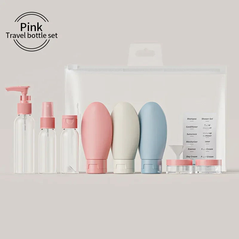 11-Pack Refillable Travel Bottle Set - 120ml (4.06 oz) & 60ml (2.03 oz) Spray, Squeeze & Tube Bottles for Perfume, Lotion & Shampoo