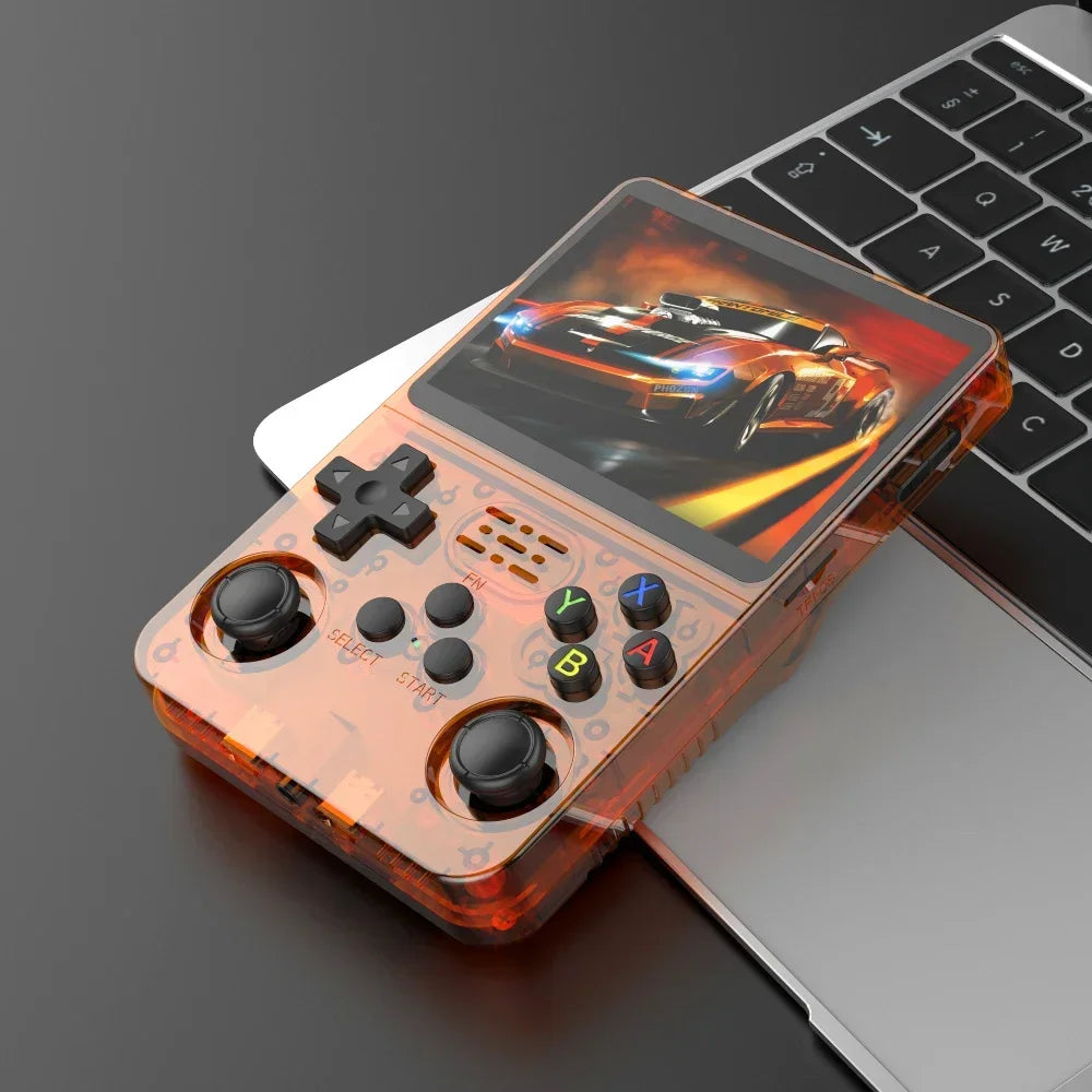 128GB/64GB Retro Handheld Game Console 3.5-inch (8.9 cm) IPS Screen Linux Portable Pocket Player 15,000+ Games Gift for Gamers