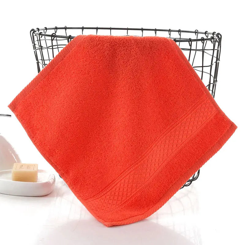 100% Cotton Face Towel 34 x 34 cm (13.4 x 13.4 in) Soft Square Washcloth for Kids & Adults Absorbent Facial Hand Towel