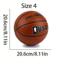 Rubber Basketball for Adults & Youth — Indoor/Outdoor, Sizes 4/5/6/7