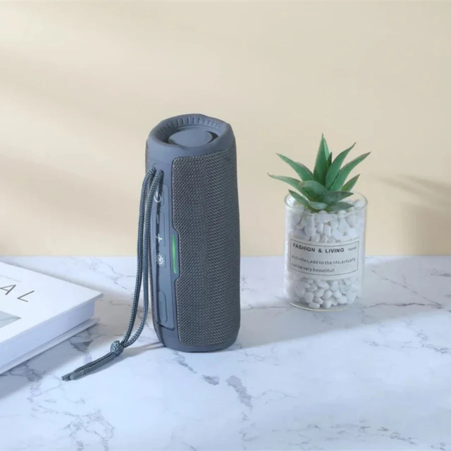 10W Portable Bluetooth Speaker — IPX5 Waterproof, FM Radio, TWS, USB/TF Card, 1200mAh Battery