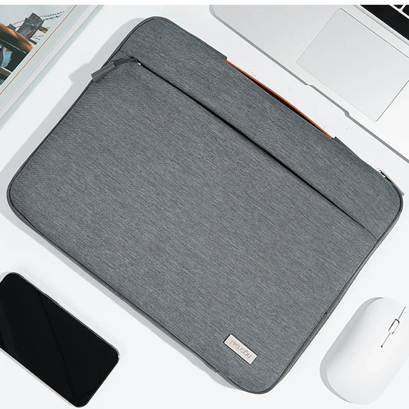 Multi-Pocket Shockproof Laptop Sleeve with Handle 13–16 Inch