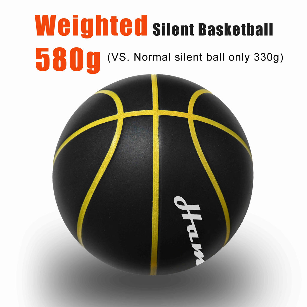 Silent Indoor Basketball Size 7 — PU Foam Airless Quiet Dribble