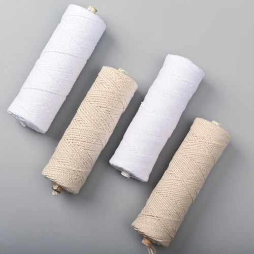 100 m (328 ft) Cotton Candle Wick Roll – Eco-Friendly Square Braided Wicks for DIY Candle Making & Handmade Candles