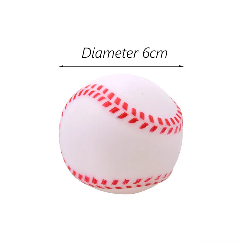 1-Pack Squeaky Dog Ball Toy 6 cm (2.36 in) Rubber Chew Toy for Small Dogs and Puppies