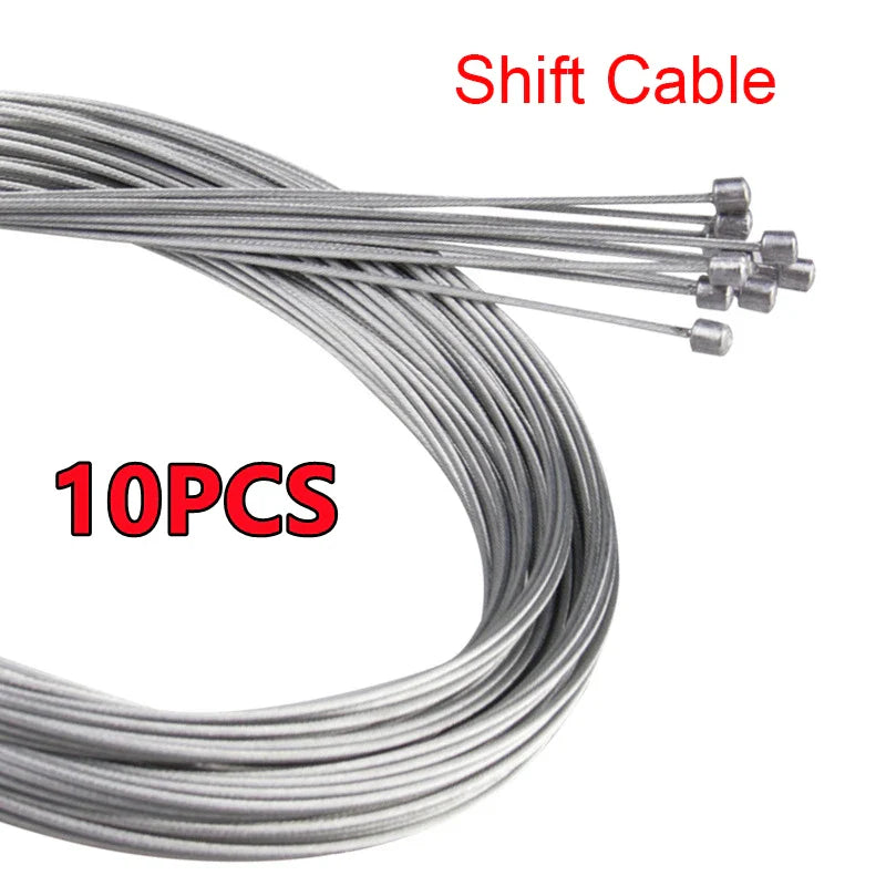 10/5/3/1PC 2M MTB Bicycle Brake Line Bicycle Speed Line Fixed Gear Shifter Gear Brake Cable Set Core Inner Wire MTB Road Bike