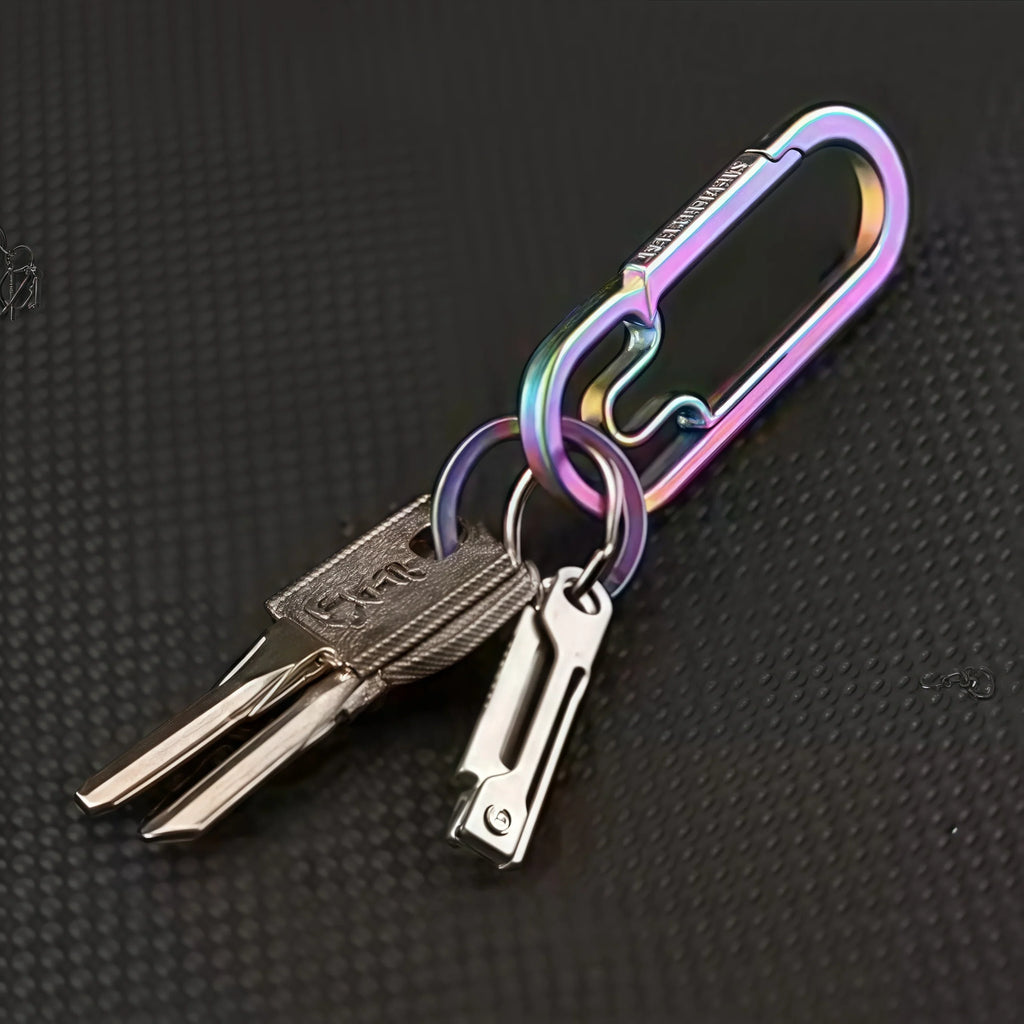 Mini Stainless Steel Folding Knife Keychain – Multi-Function Pocket EDC Tool for Camping & Outdoor