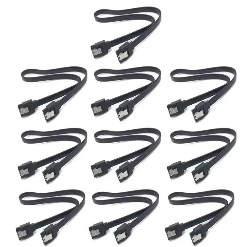 1-10PCS 50CM SATA 3.0 Data Cable High-speed Sata III Cable Adapter Connection Converter For SATA HDD SSD CD Drive Writer Desktop