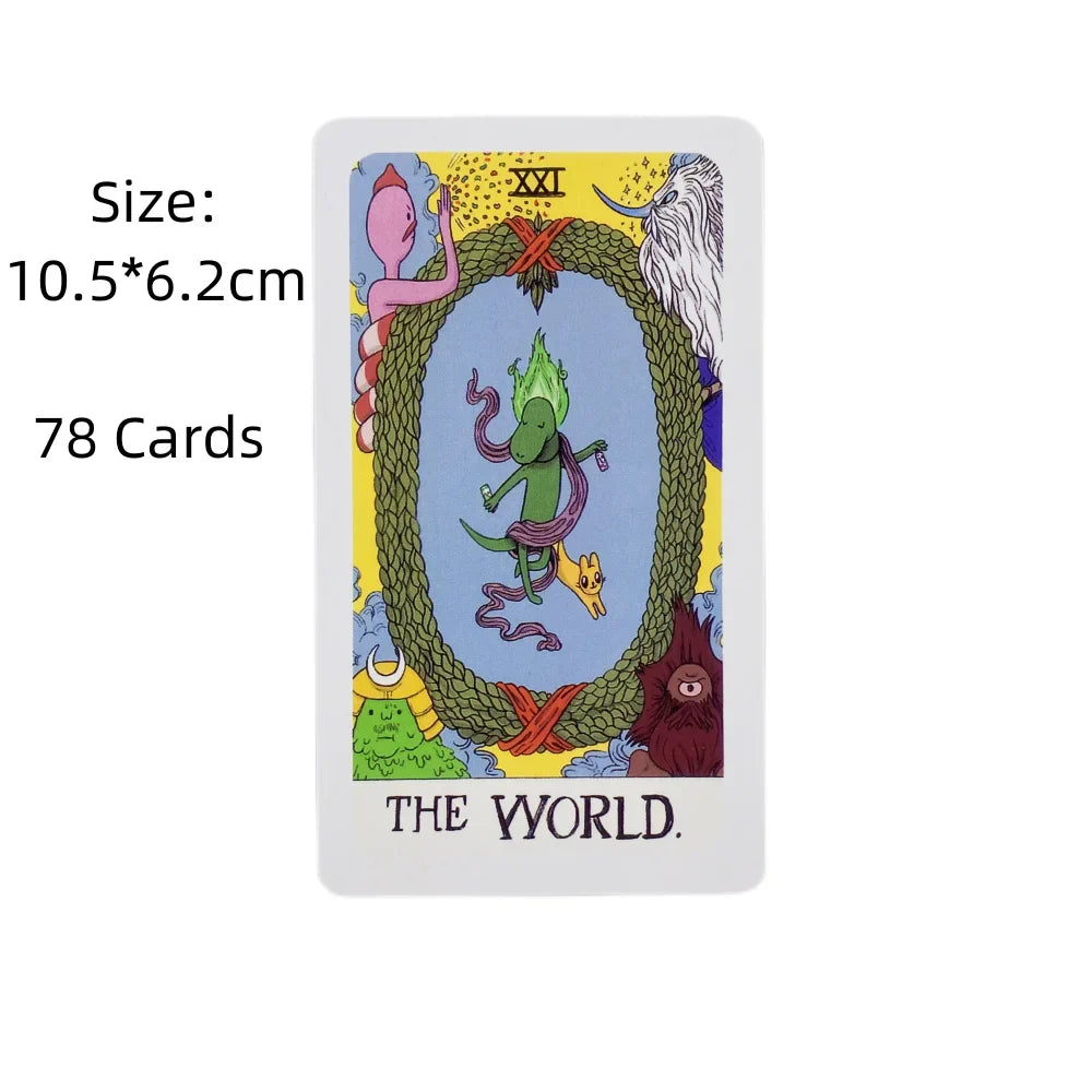 78-Card Tarot Oracle Deck - English Visions Divination Cards for Readings & Games
