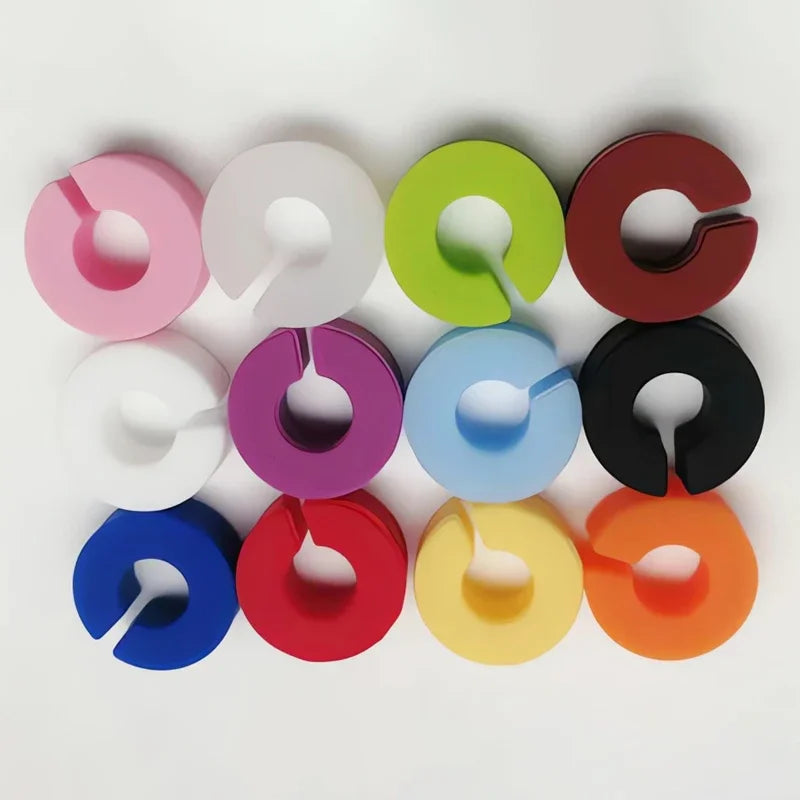 12-Pack Colorful Silicone Wine Glass Charms – Drink Markers & Cup Tags for Party, Wedding, Bar & Home