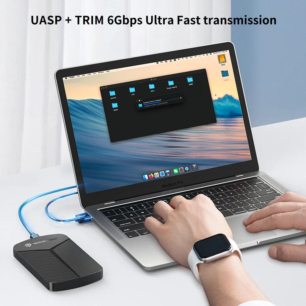 2.5-Inch SATA HDD/SSD Enclosure USB 3.0 UASP 6Gbps — Windows, Mac, Linux