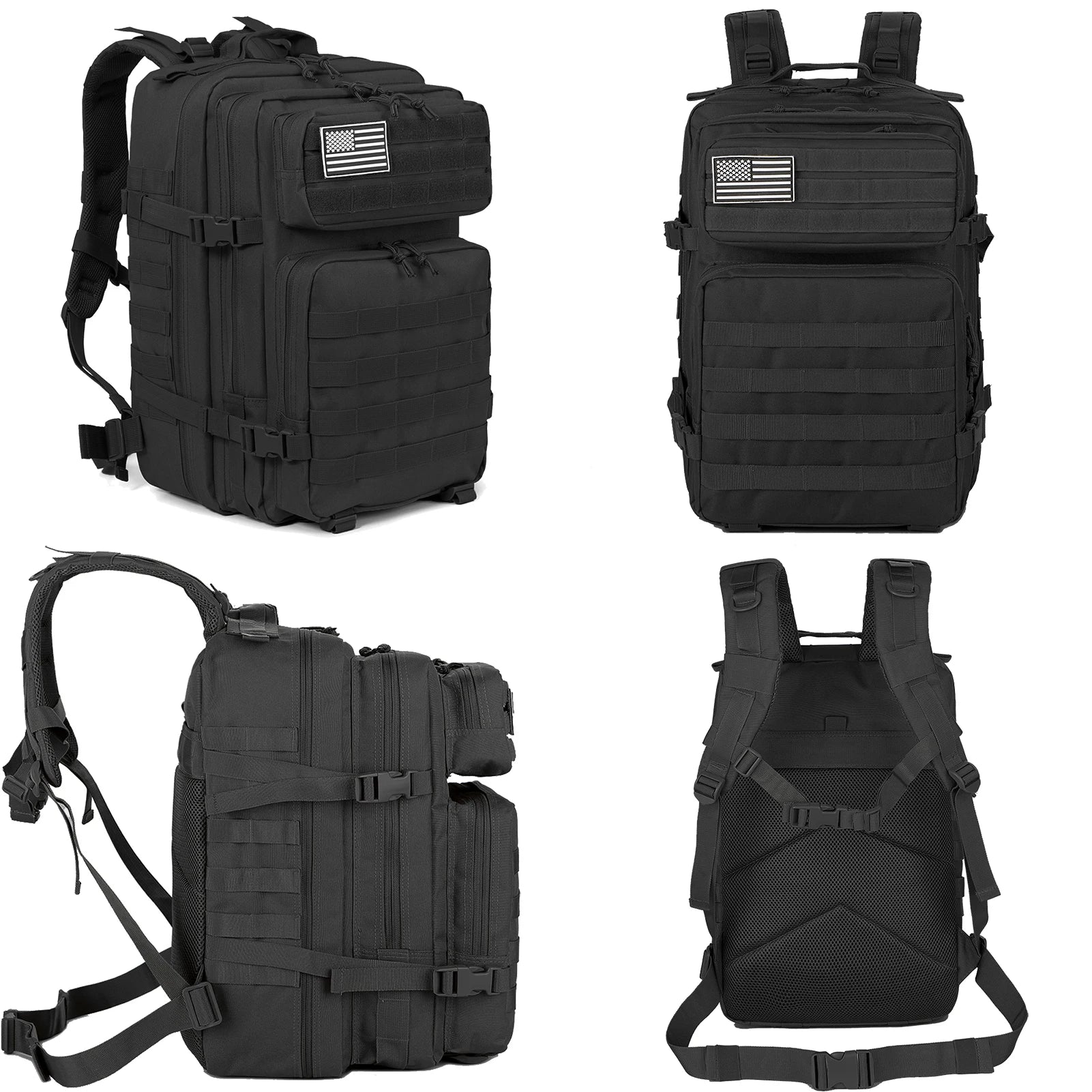 Tactical Backpacks Outdoor 45L Large Capacity Man 3 Days Molle Hking Bags For Outdoor Trekking Camping Backpack