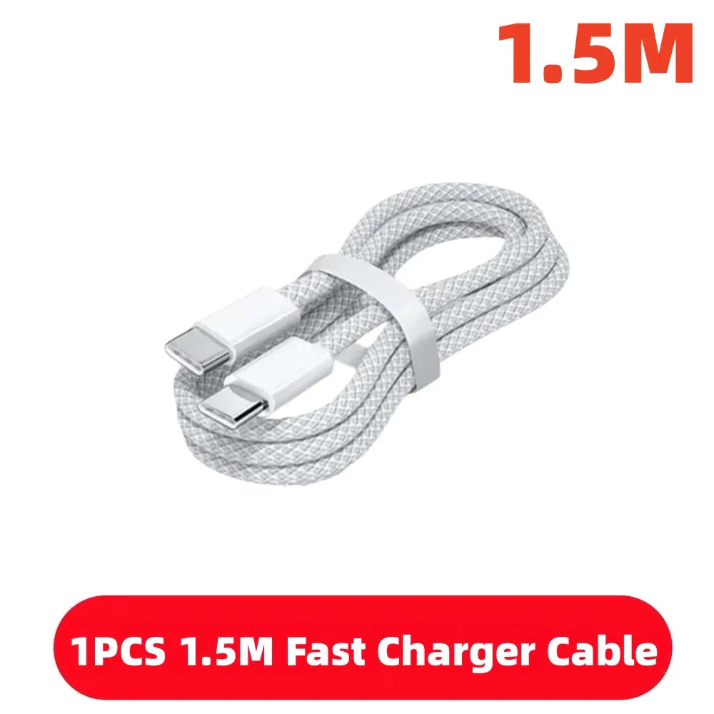 1-10PCS USB C Cable to USB C 100W Fast Charging Charger Cable Supports Fast Charging For iPhone 16 17 Samsung Xiaomi Huawei etc