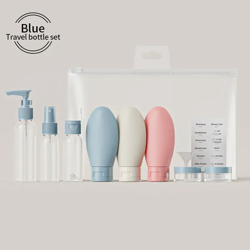 11-Pack Refillable Travel Bottle Set - 120ml (4.06 oz) & 60ml (2.03 oz) Spray, Squeeze & Tube Bottles for Perfume, Lotion & Shampoo