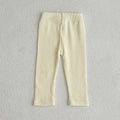 0-3T Baby Striped Cotton Stretch Leggings – Elastic Waist Toddler Skinny Pants