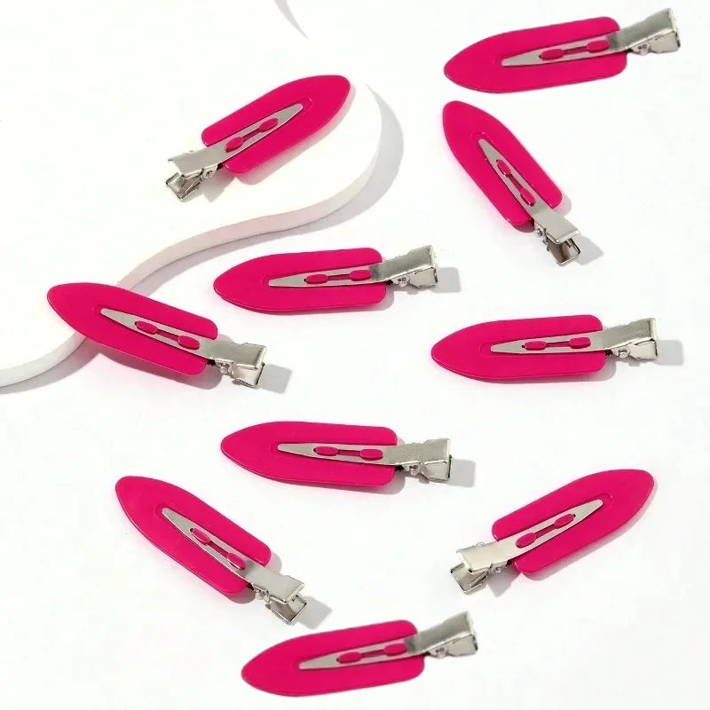 10-Pack No-Bend Seamless Hair Clips Side Bangs Barrettes for Makeup & Face Washing Women’s Styling Hairpins