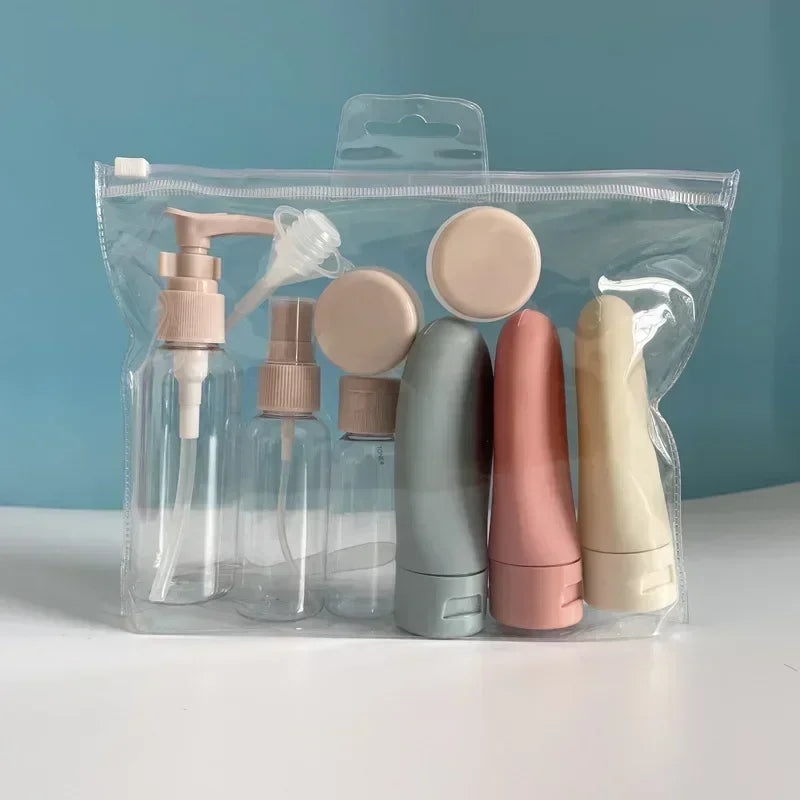 11-Pack Refillable Travel Bottle Set - 120ml (4.06 oz) & 60ml (2.03 oz) Spray, Squeeze & Tube Bottles for Perfume, Lotion & Shampoo
